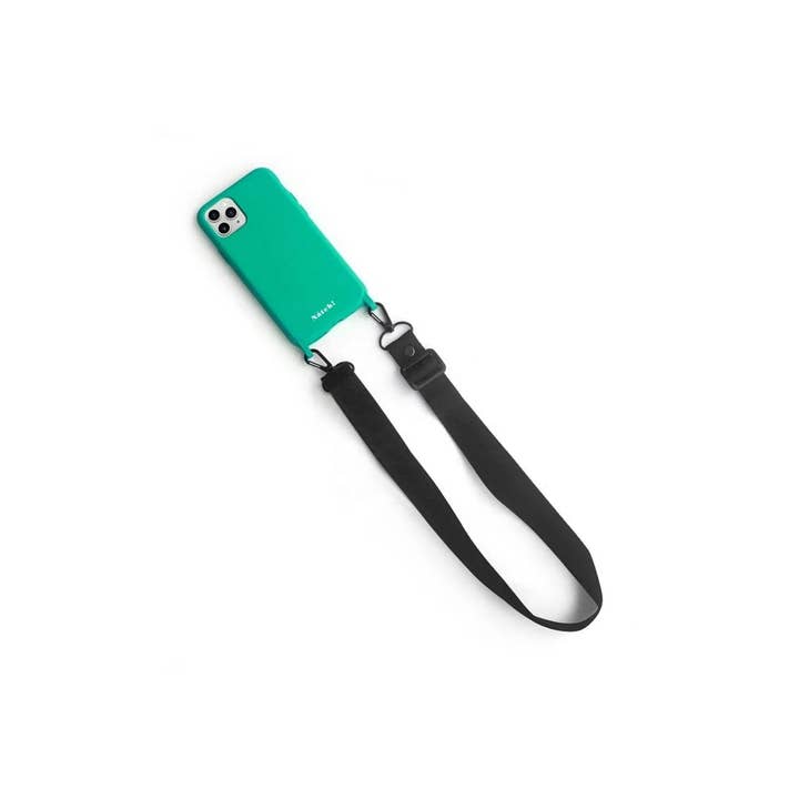 Natch - Venta al por mayor Funda para móvil - Mujer - Funda Ecológica con Cordón para iPhone 11 - Nerine Verde