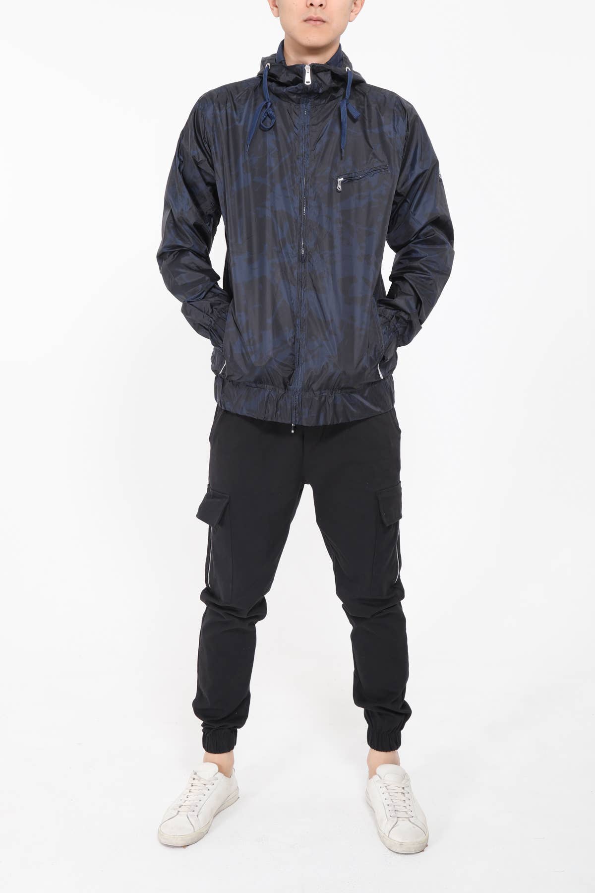 Navy Coupe Vent À Capuche Valalha-Navy en vente sur Faire2