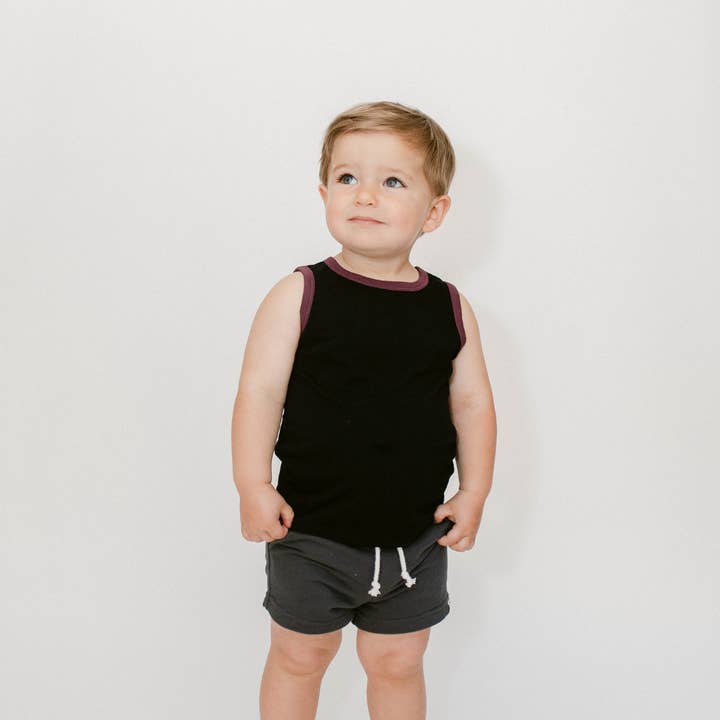 Coconut Pops - Wholesale Tank Top - Kids - Muscle Tank Top in Black3