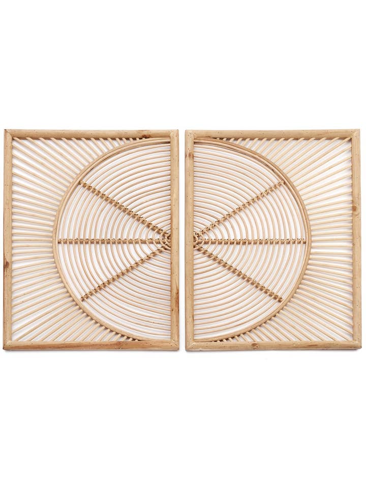 BAMBOO S/2 WALL DECO 20X28 for wholesale by Accents de ville USA