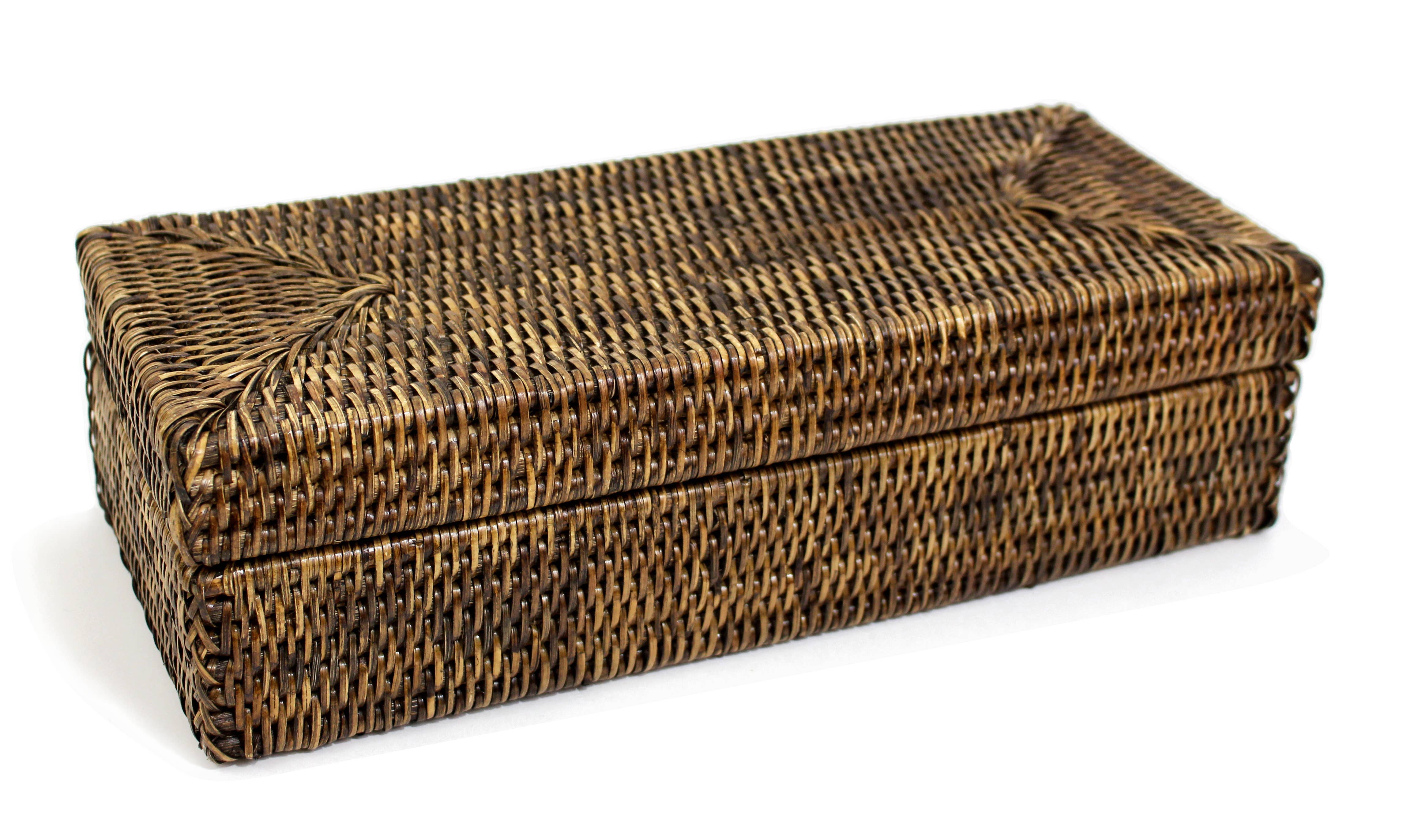 Matahari - Wholesale Decorative Box - Rectangular Long Box with Lid - AB 14x6x4'H4