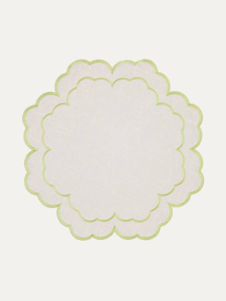 Individuele iris, rauw met lichtgroen voor wholesale door Mariaida Home