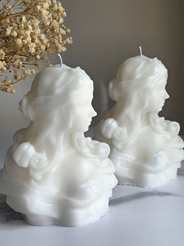 Vintage Lady candle for wholesale by Prechi creations