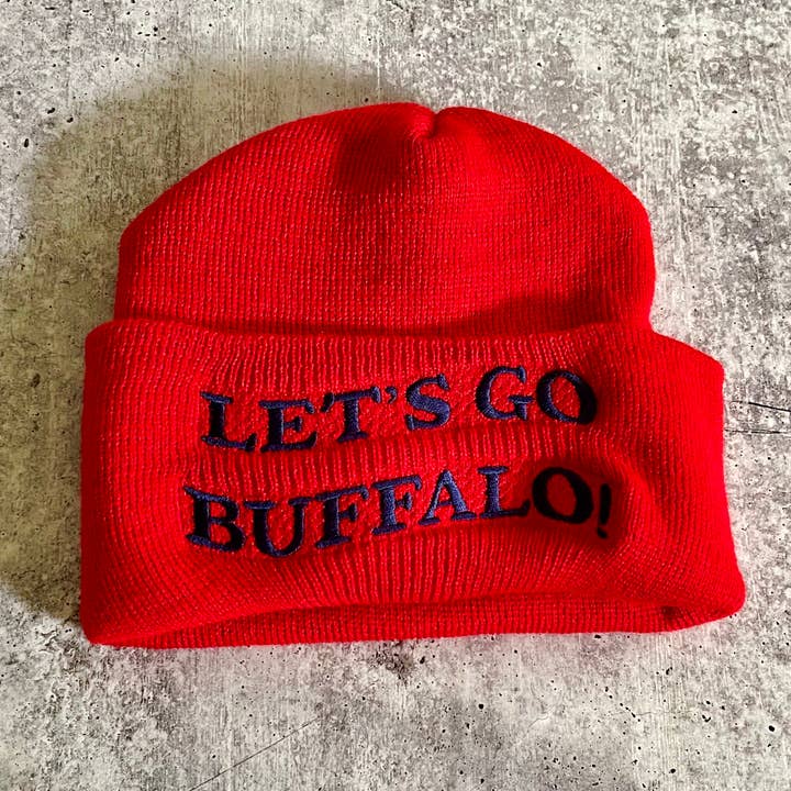 The Silver Spider - Wholesale Beanie - Women's - Let’s go Buffalo knit Winter beanie Bills football NY USA