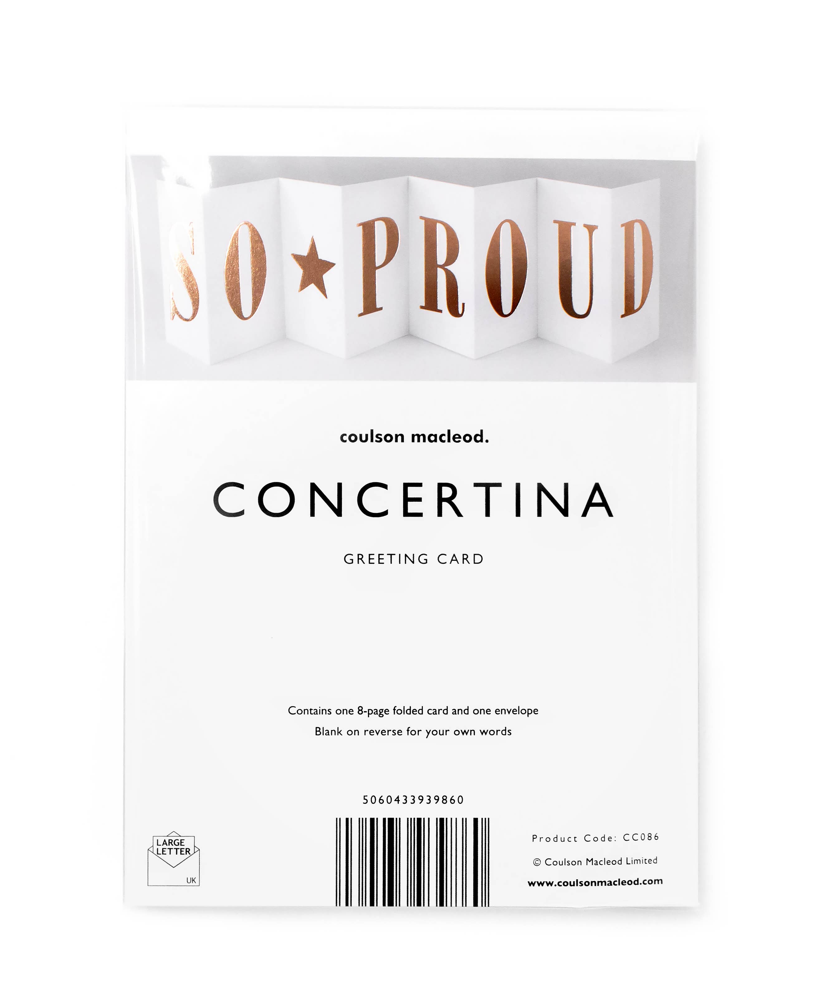 Coulson Macleod (U.S. Duties Paid) - Vente Faire-part de mariage - Carte de mariage gay Mr & Mr Foiled Concertina Gay Pride2