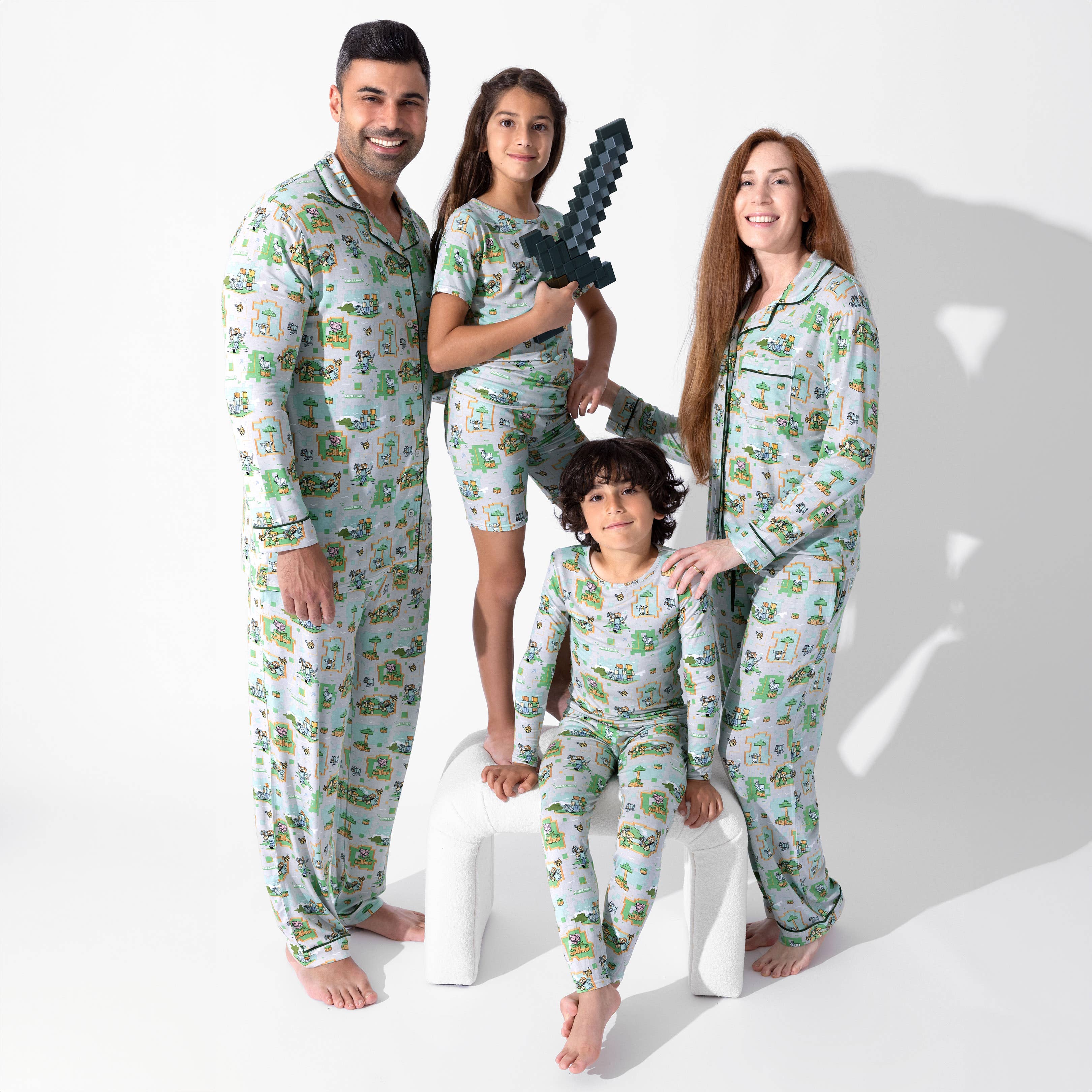 Bellabu Bear – wholesale Pyjamas - Herr – Minecraft Overworld Dreams Bambupyjamaset för män8