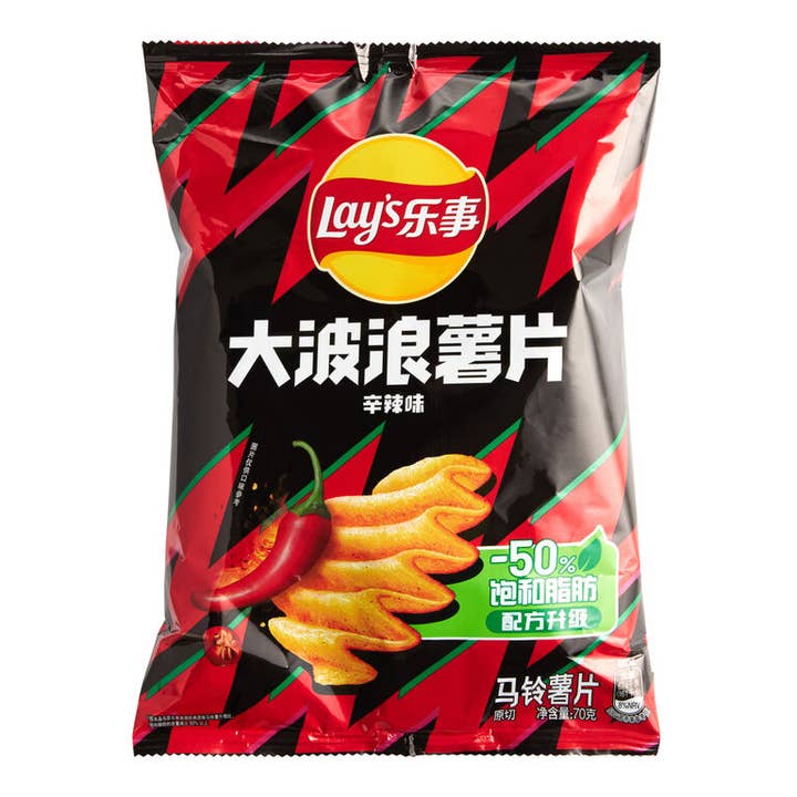Lay's Wavy Pure Spicy 70g voor wholesale door Sahara Stock & Go wholesale