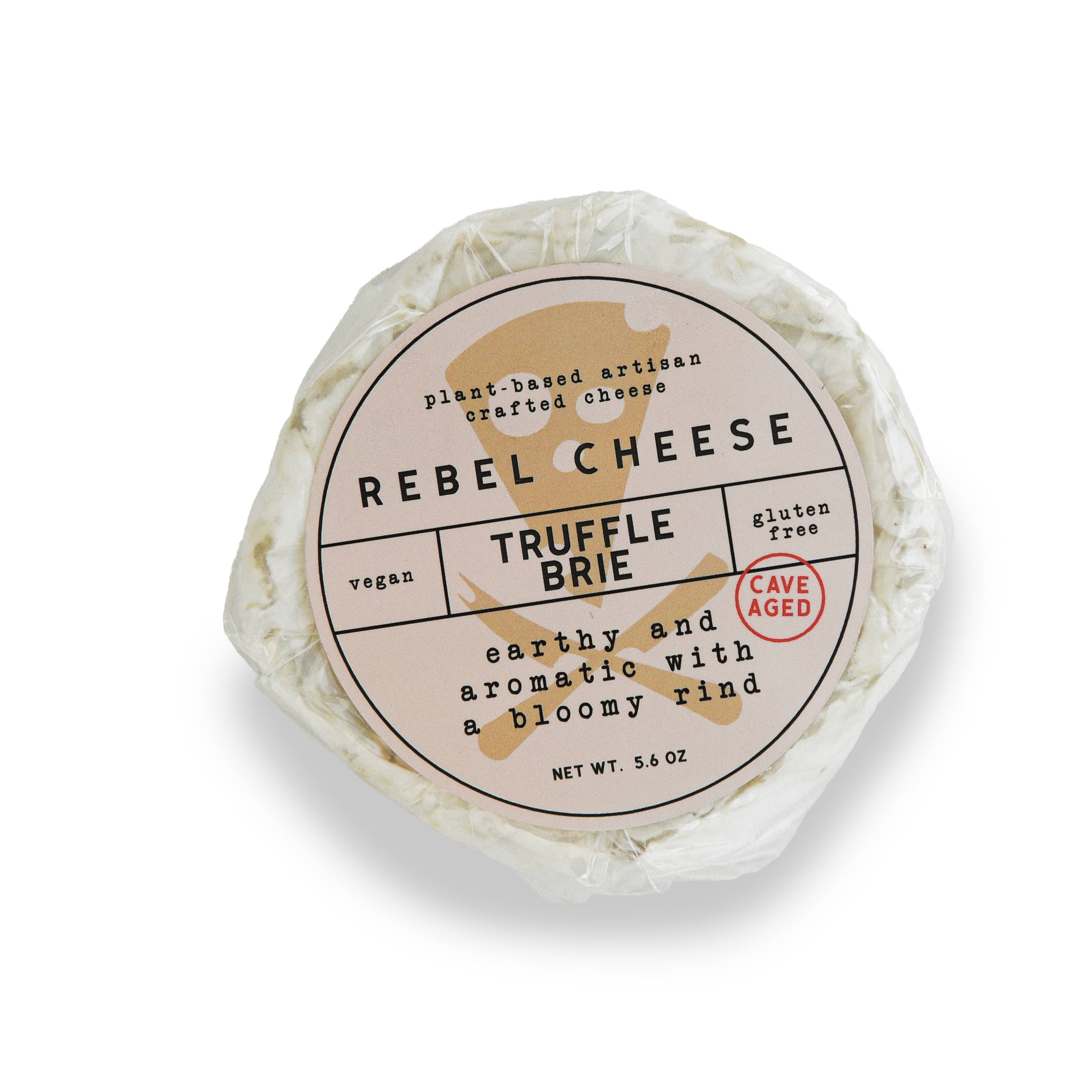 Rebel Cheese - Wholesale Cheese - Cave-Aged Truffle Brie Plant Based - 5.4 oz1