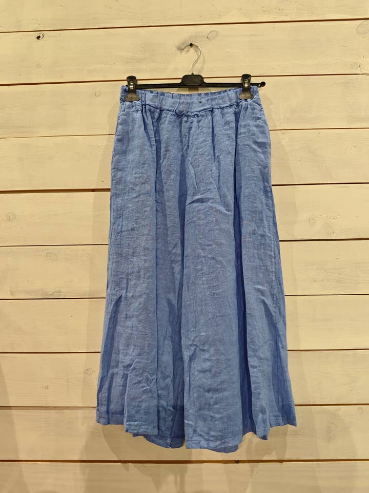 Linos y Textiles - Wholesale Pants - Women's - REF 6272 WIDE LEG MIDI PANTS 100% LINEN