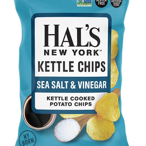 Hal's New York - Wholesale Chips - Hals NY Sea Salt & Vinegar Chips, 2 oz
