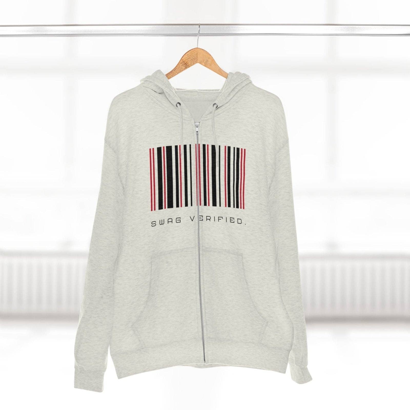 Ohhh So Swag - Wholesale Hoodie - Unisex - Swag Verified. Barcode Unisex Premium Full Zip Hoodie | US31