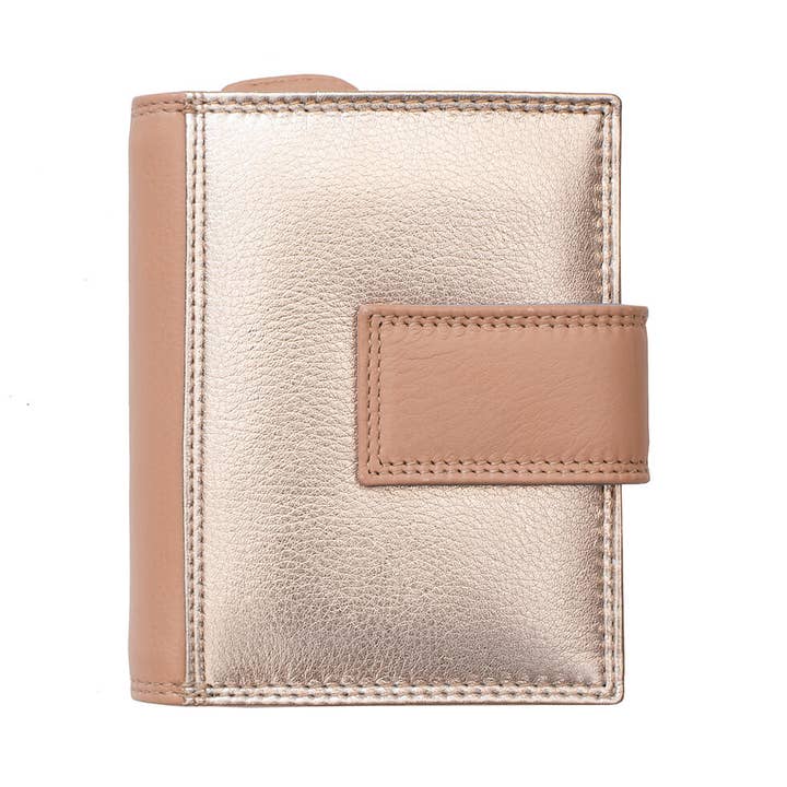 PRIMEHIDE - Wholesale Wallet - Women's - London Metallic Leather RFID Purse - 8084