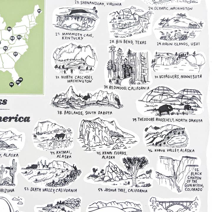 Brainstorm - Wholesale Art Print - U.S. National Parks Print2