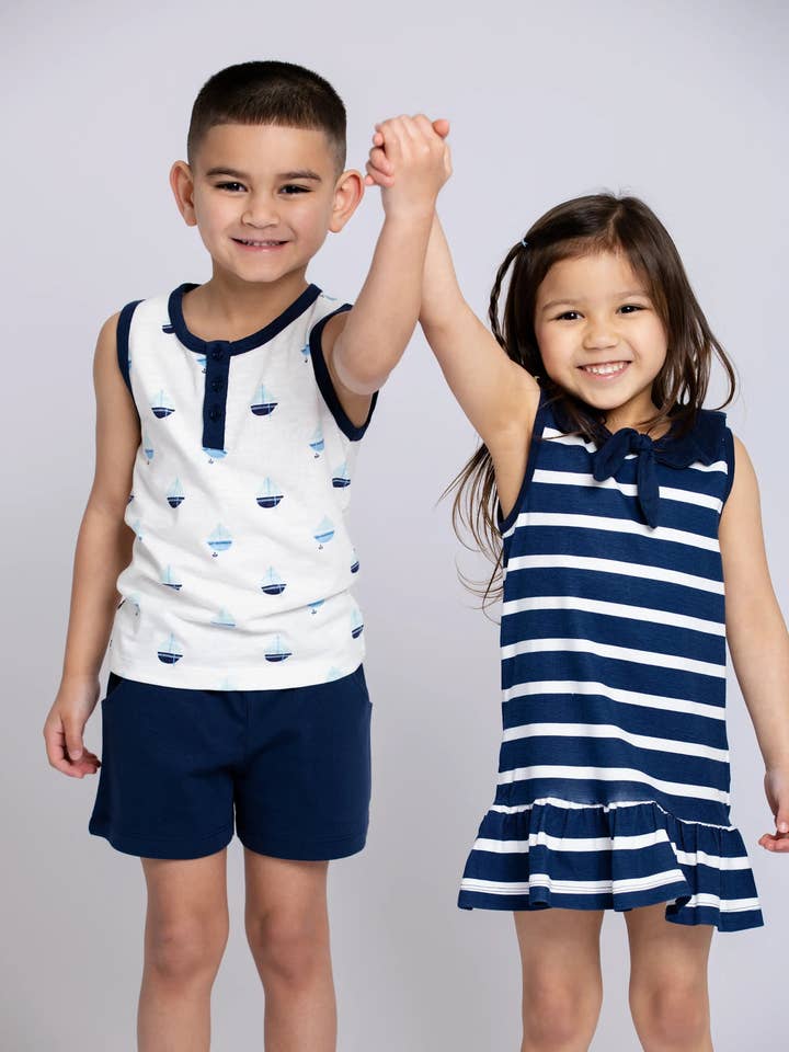 Monica + Andy - Wholesale Dress - Kids - Sailor Dress_Sailor Stripes