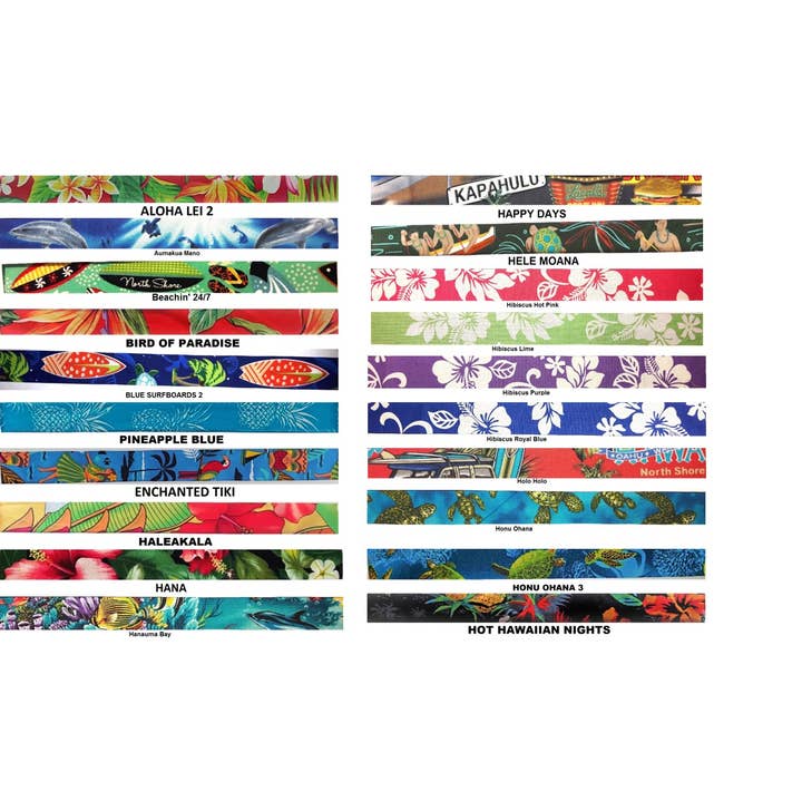 Dog Gone Hawaiian - Wholesale Pet Collar - Dog - Hawaiian Adjustable Dog Collars-Medium 3/4" W X 11-16" L1