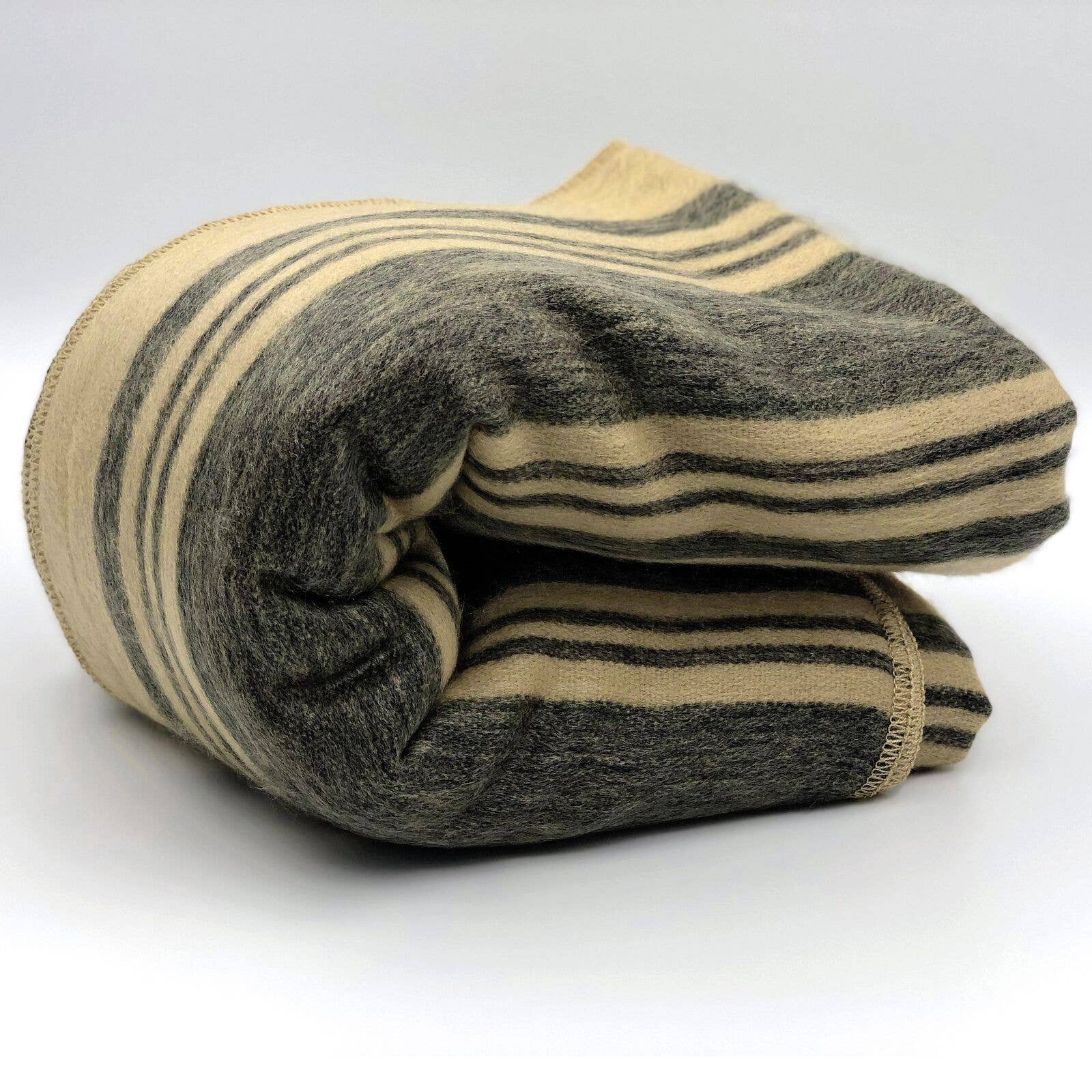 ECUALAMA - Vente Plaids - Couvre-lit en laine d'alpaga doux et chaud pour bébé Motif rayé Dijon8