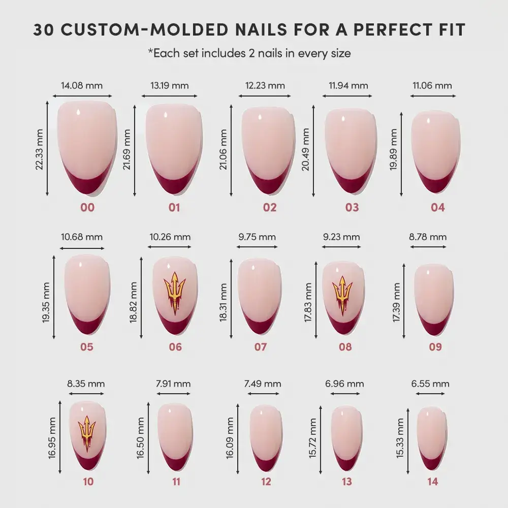 Glamnetic - Wholesale Press-On/Fake Nails - Glamnetic x Fanatics The Collegiate Press-On Nail Collection25