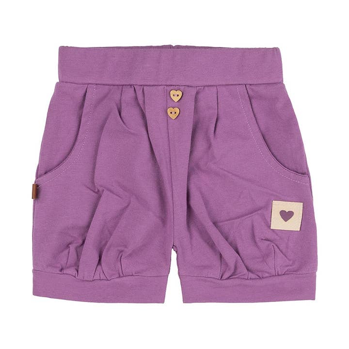 Bouton Cœur Court Bébé | Lavande Poussiéreuse pour la vente par Frogs & Dogs