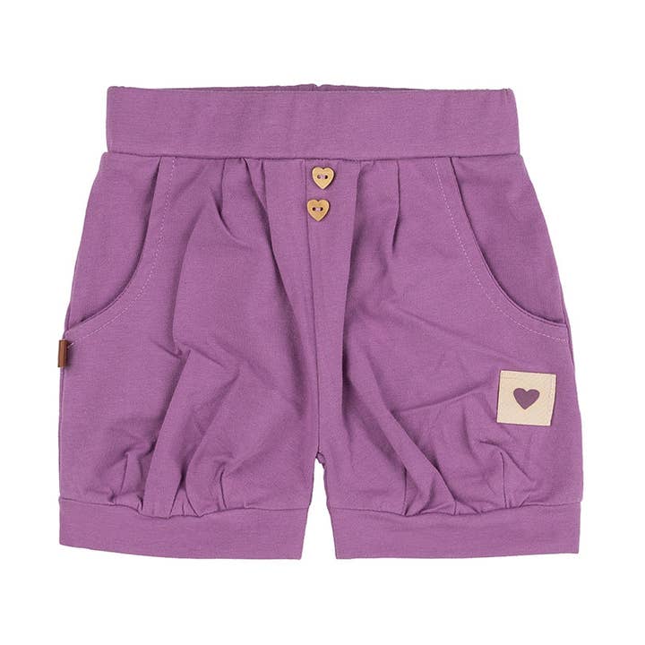 Bouton Cœur Court Enfants | Lavande Poussiéreuse pour la vente par Frogs & Dogs