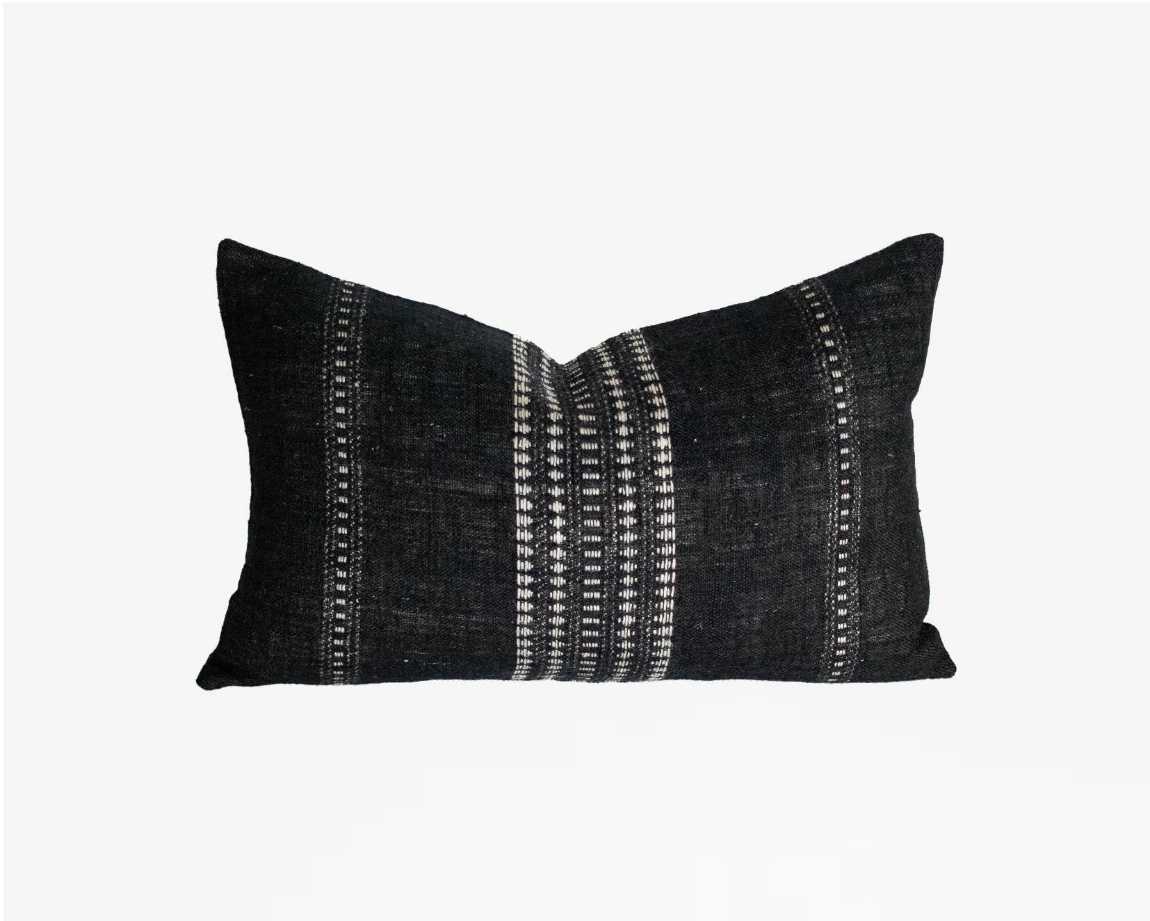 Heddle & Lamm – Capa de almofada decorativa por atacado – Indali - Capa de Almofada Preto & Marfim6