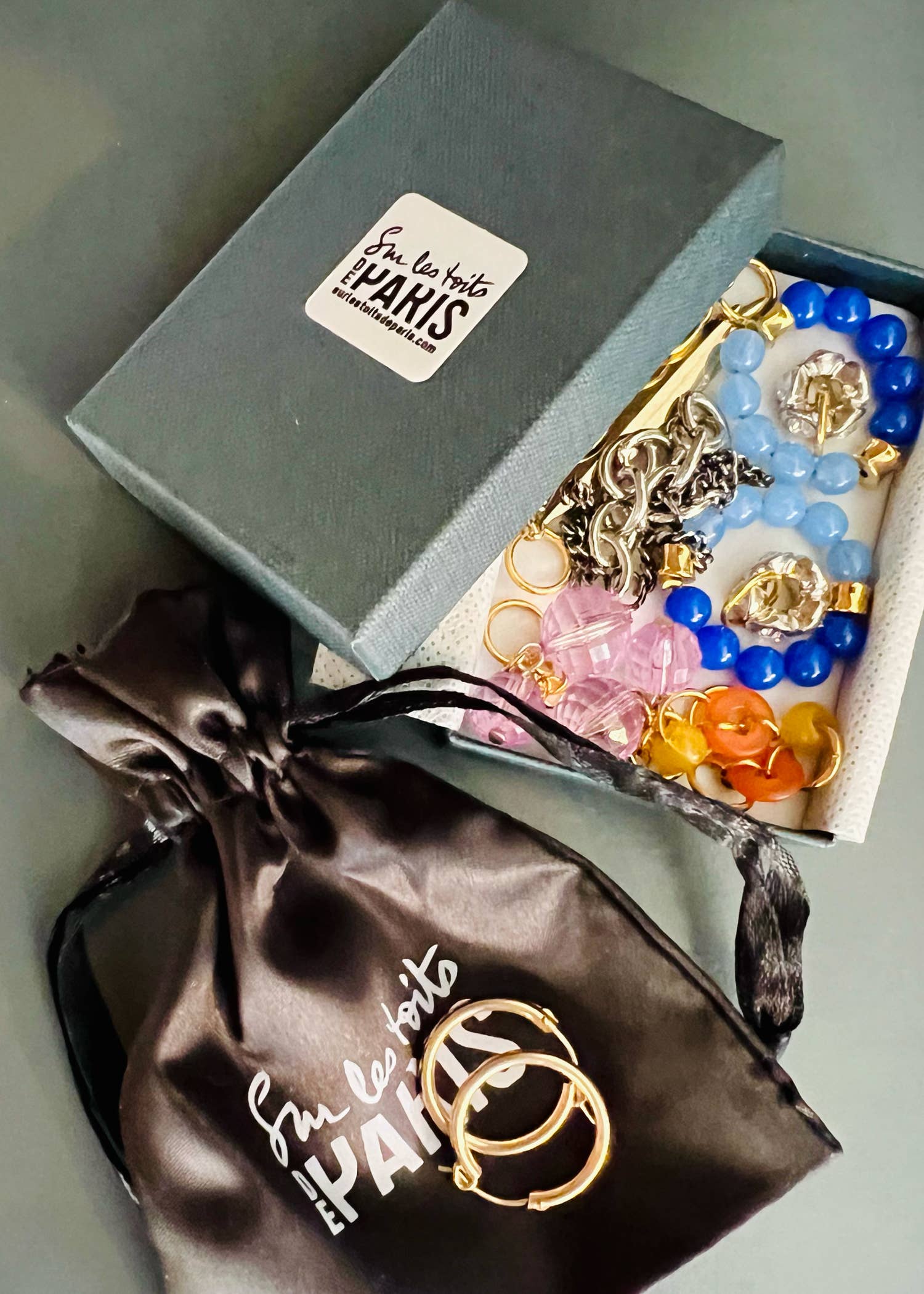 Sur Les Toits De Paris - Wholesale Jewelry Set - Weekly earring kit - upcycling & DIY3