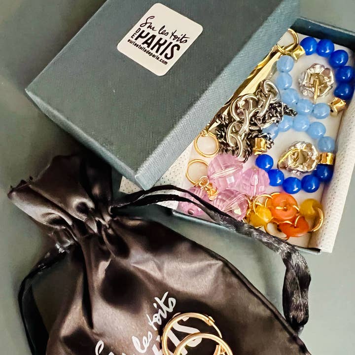 Sur Les Toits De Paris - Wholesale Jewelry Set - Weekly earring kit - upcycling & DIY3