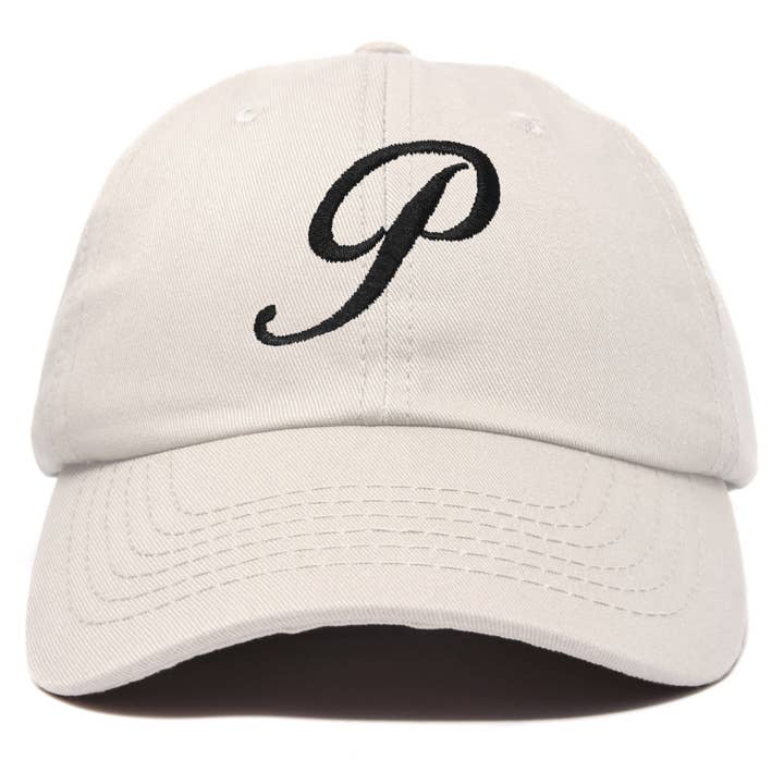 Dalix – Boné de beisebol - Mulher por atacado – Boné de beisebol feminino com letra P inicial da DALIX8
