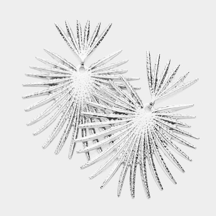 Brincos de Metal Prickly Heart por atacado de Sensibling Corp.