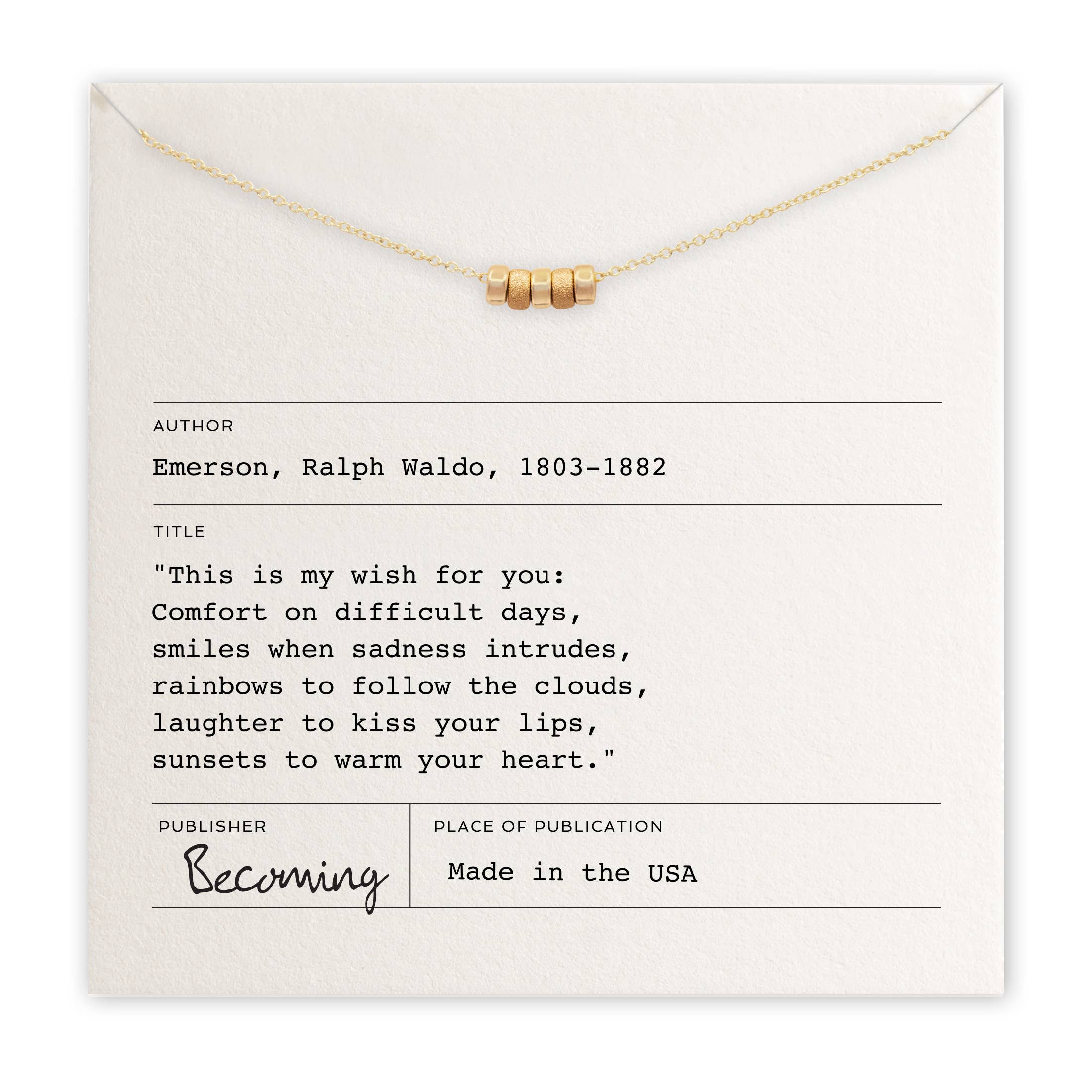 Becoming Jewelry - Wholesale Pendant/Charm Necklace - My Wish For You Necklace1