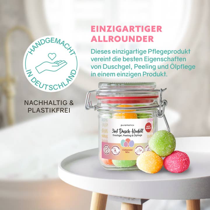 puremetics GmbH - Wholesale Body Scrub/Exfoliant - 3in1 Shower Confection 'Easter Egg Mix'1