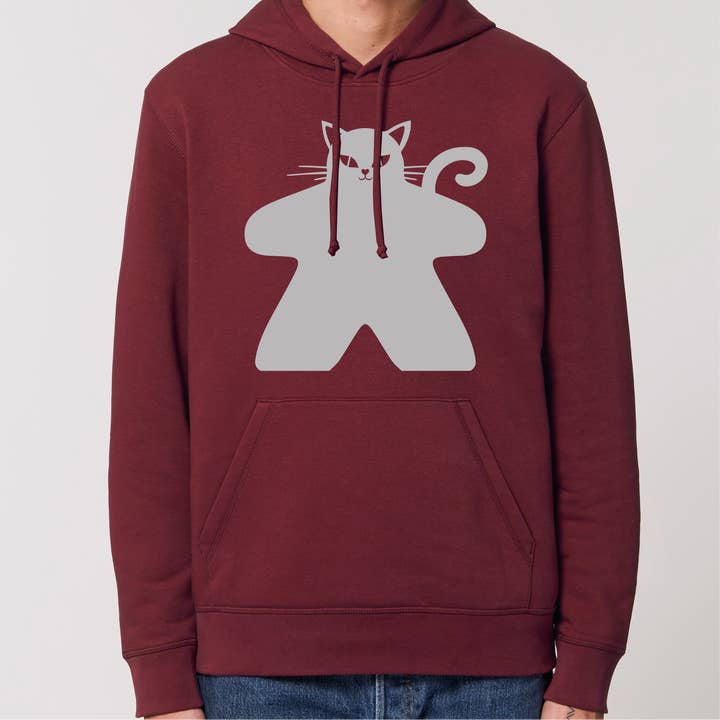 Meeple Cat Unisex Hoodie for wholesale by Meeplings | Handmade in Berlin