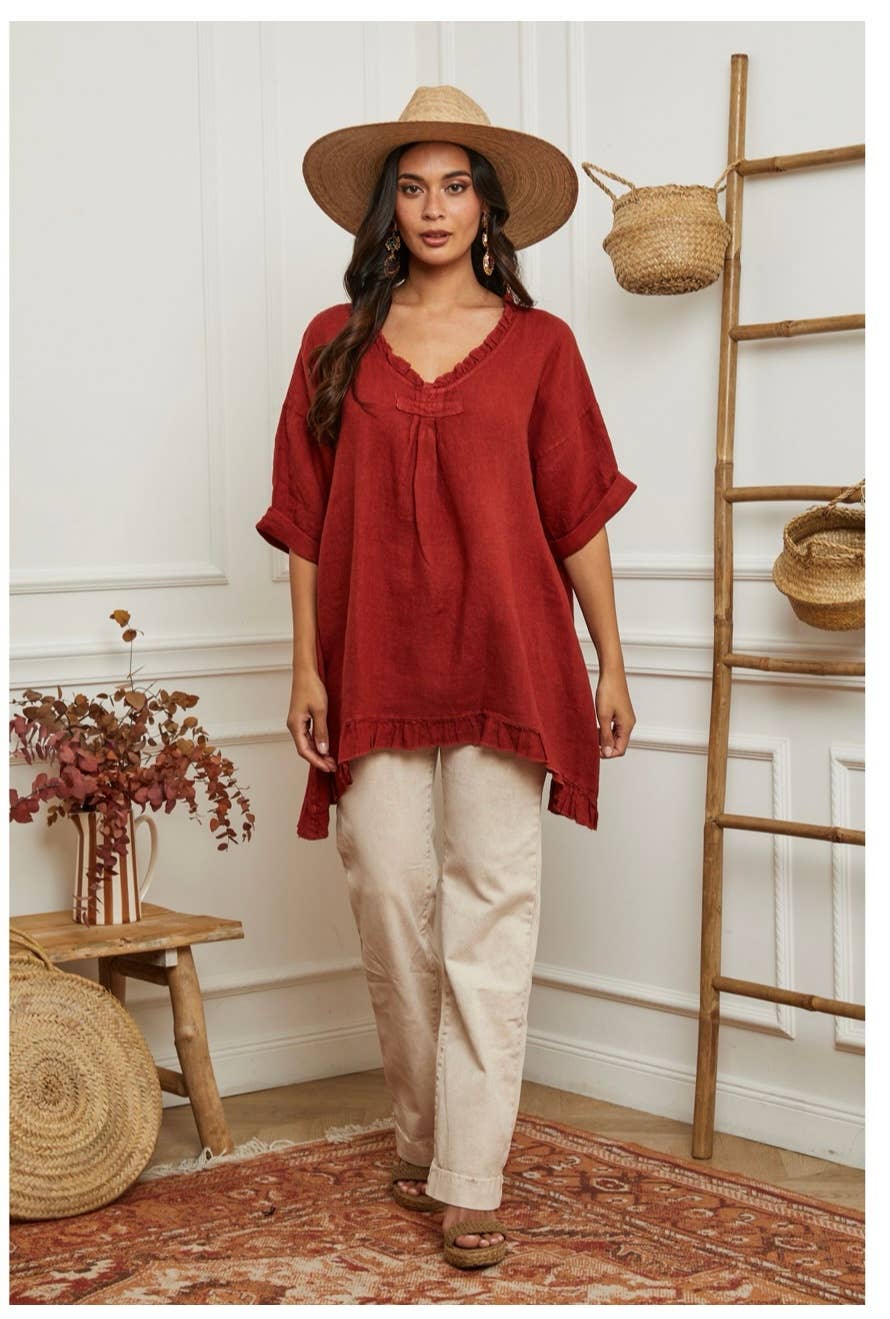 LÉA & LUC - Wholesale Tunic - Women's - 100% Linen Tunic REF.1076846
