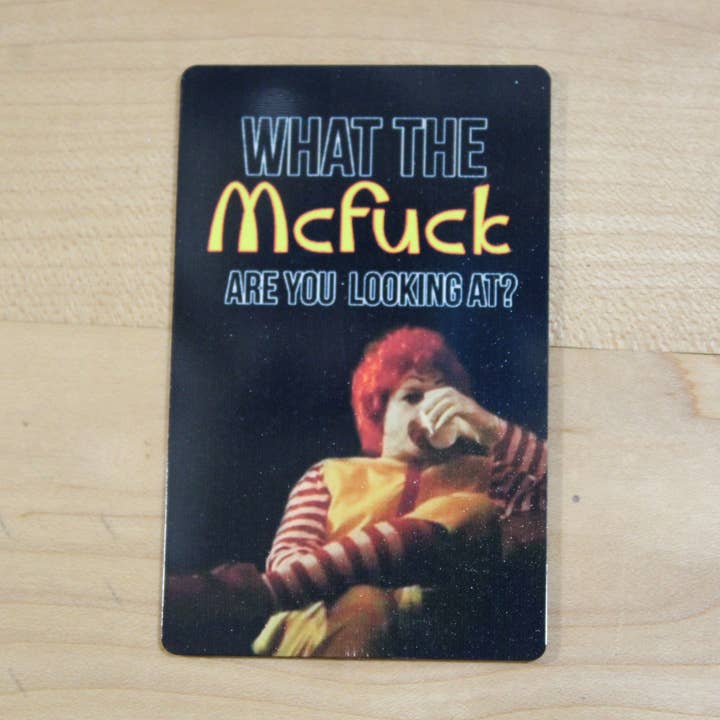 What the McFuck // Metal Magnet for wholesale by Raven Design
