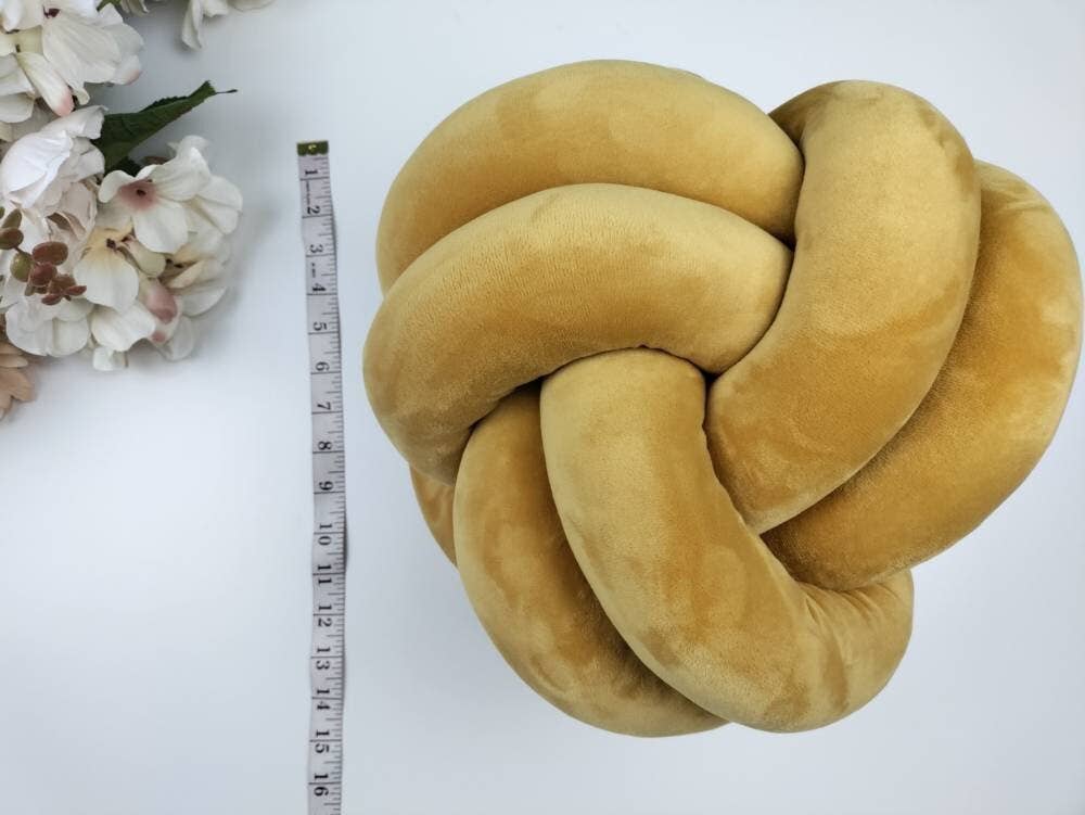 SUF Products LLC - Wholesale Throw/Decorative Pillow - Knot Pillow in Ball shape is 12 inches8