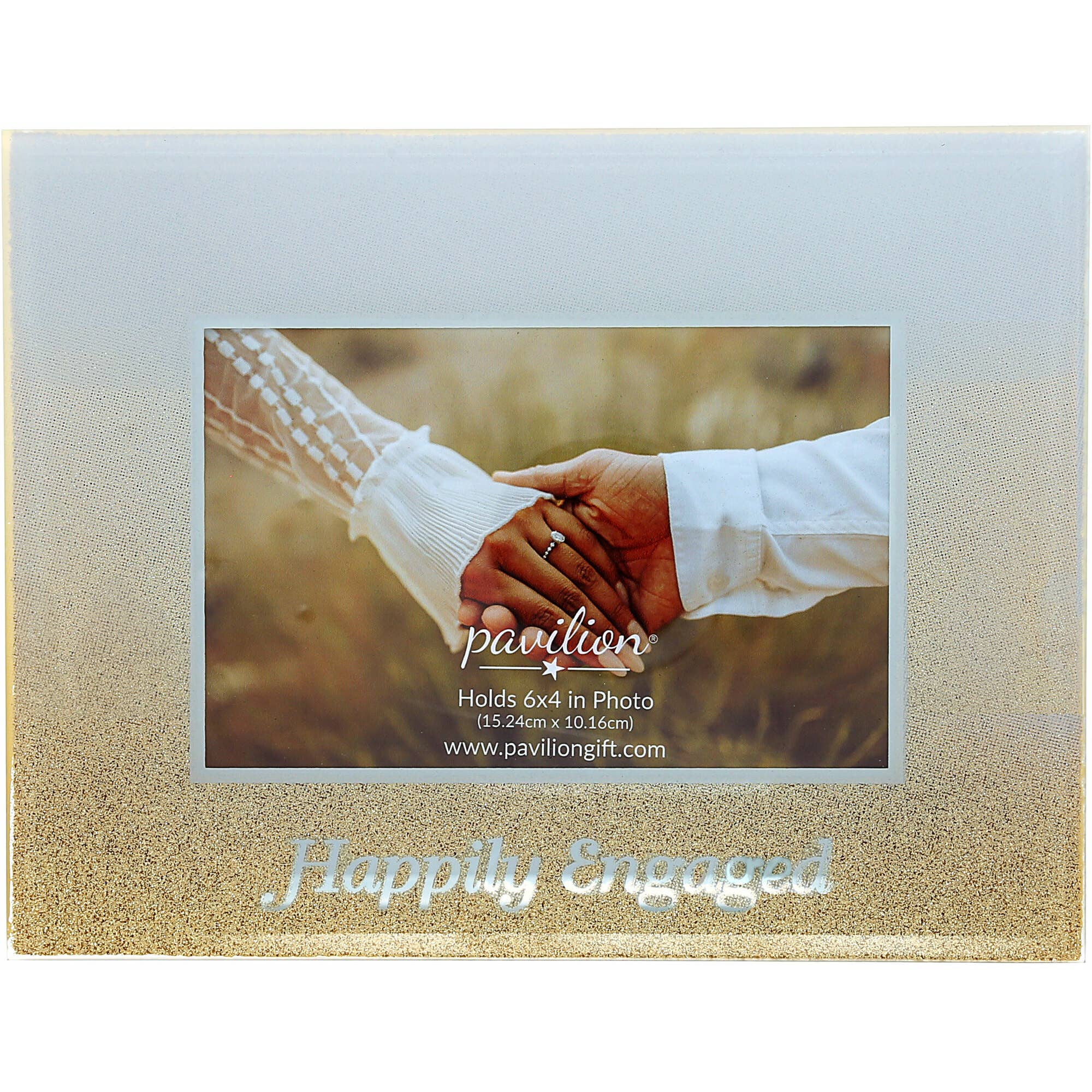 Pavilion – wholesale Picture frame – Happily Engaged - 8.75" x 6.75" Frame (Holds 6" x 4" Photo)8