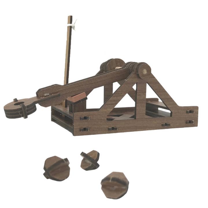 Science and Nature - Vente Jouet en bois – enfant - Mini-catapulte Da Vinci1