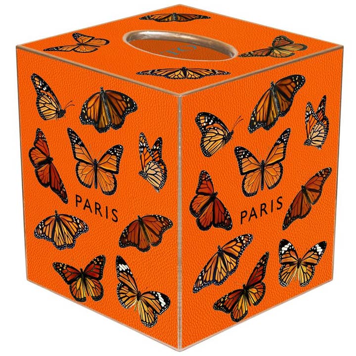 TB9100- Paris Monark Orange Tissue Box Omslag för wholesale av Marye-Kelley
