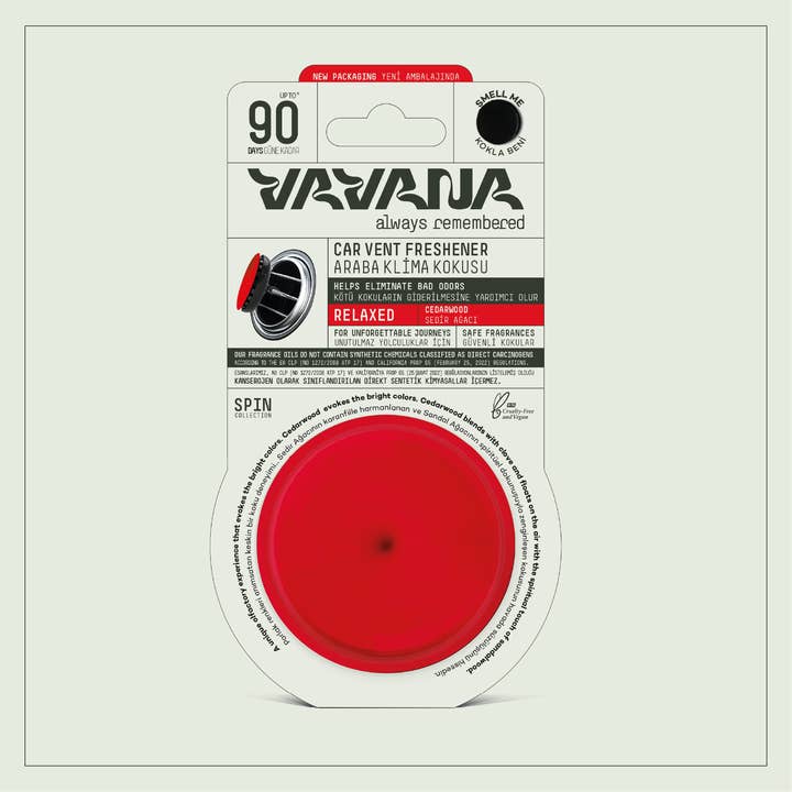 VAVANA - Wholesale Car Freshener - Unisex - CAR FRESHENER - 90 Day, SAFE, Made with CA Prop 65 Free Oils6