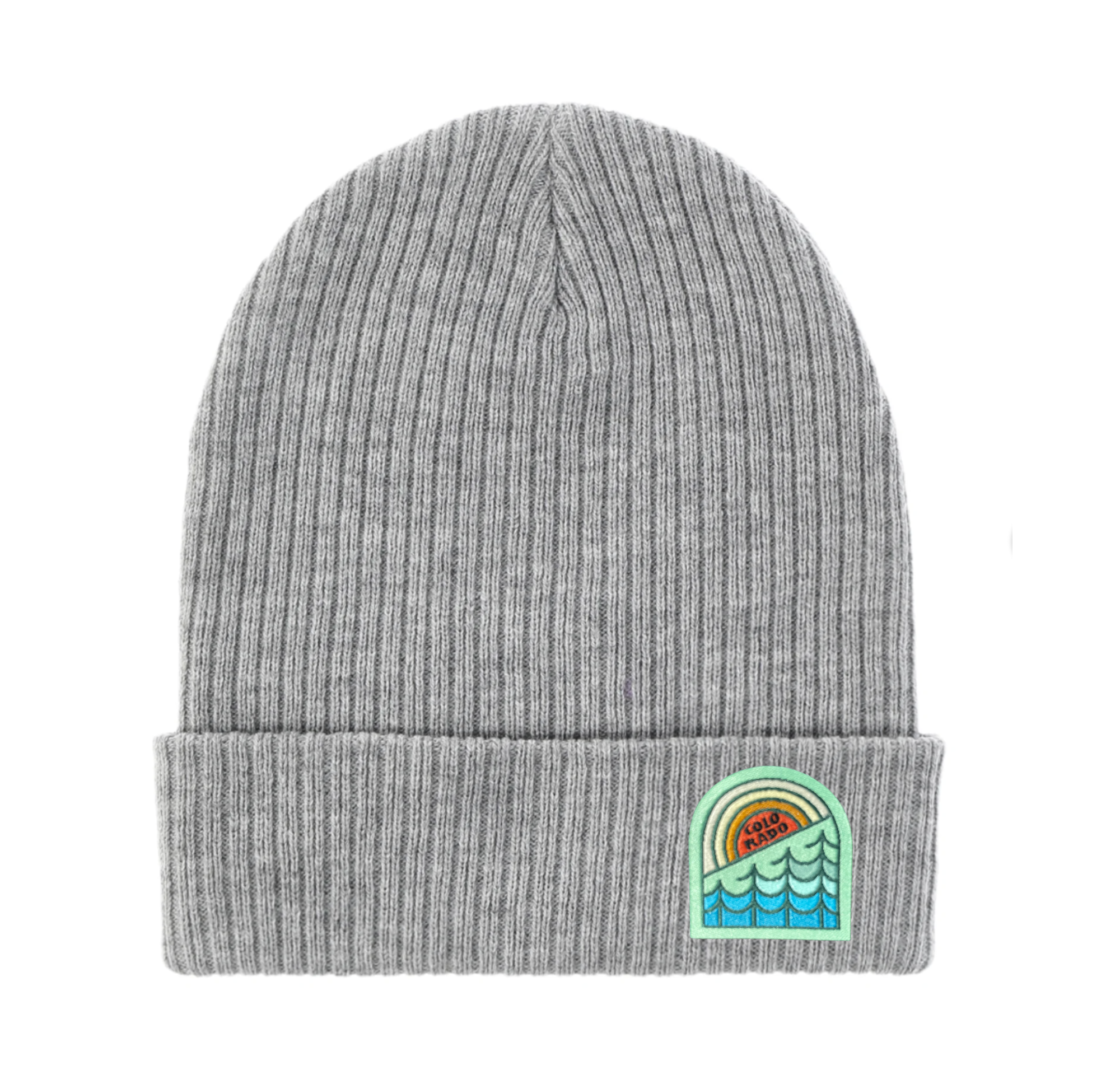 Spruce Seed - Wholesale Beanie - Women's -  Rib Knit Beanie Hat- Colorado Woven Patch Hat  3