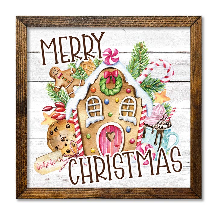 TIMBERLAND FRAME GLÆDELIG JUL HONNINGKAGEHUS for engroshandel hos Jarmz Designs