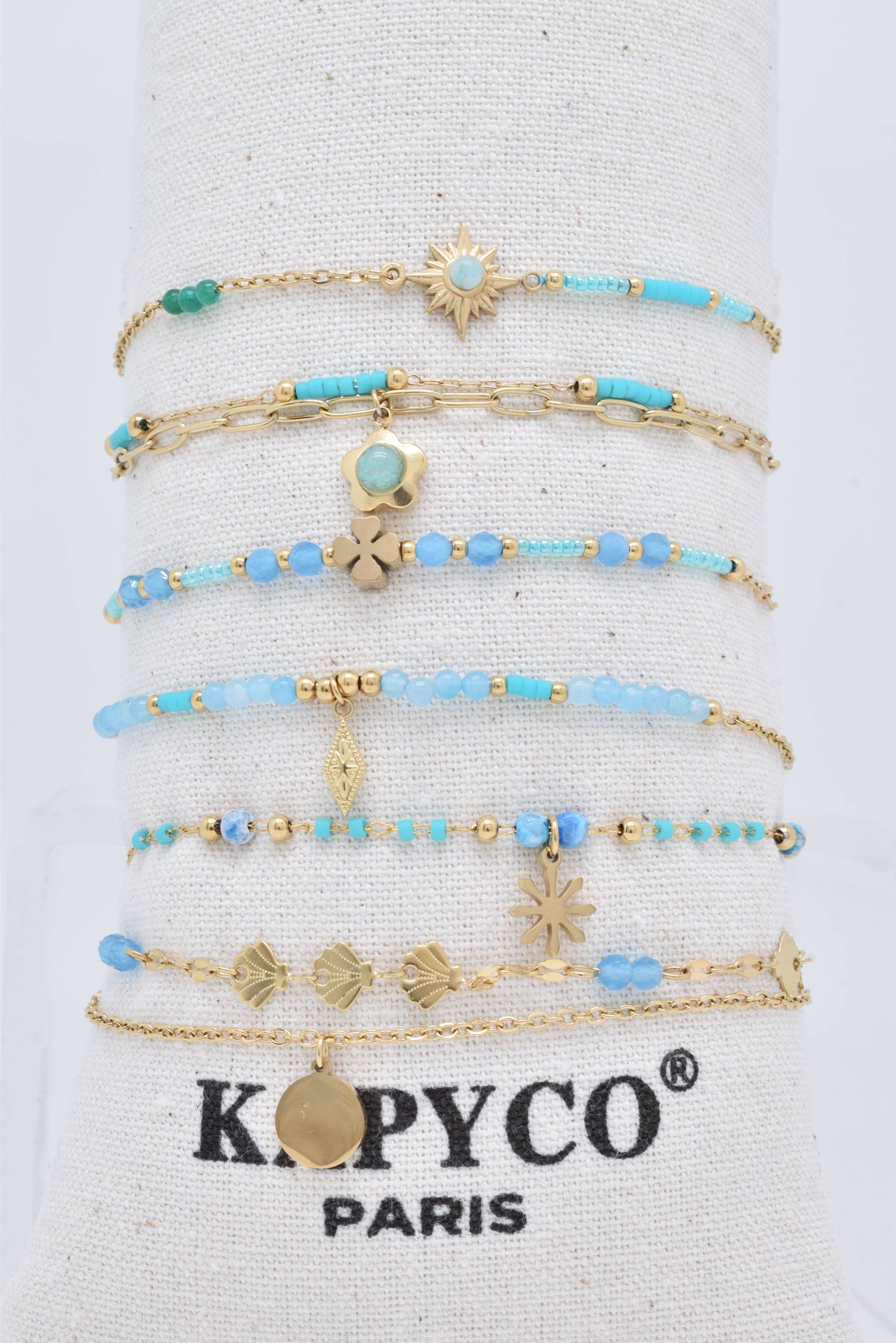 Kapyco - Vendita all'ingrosso Braccialetto con ciondolo/pendente - BRACCIALE - BR110084OR-BL1