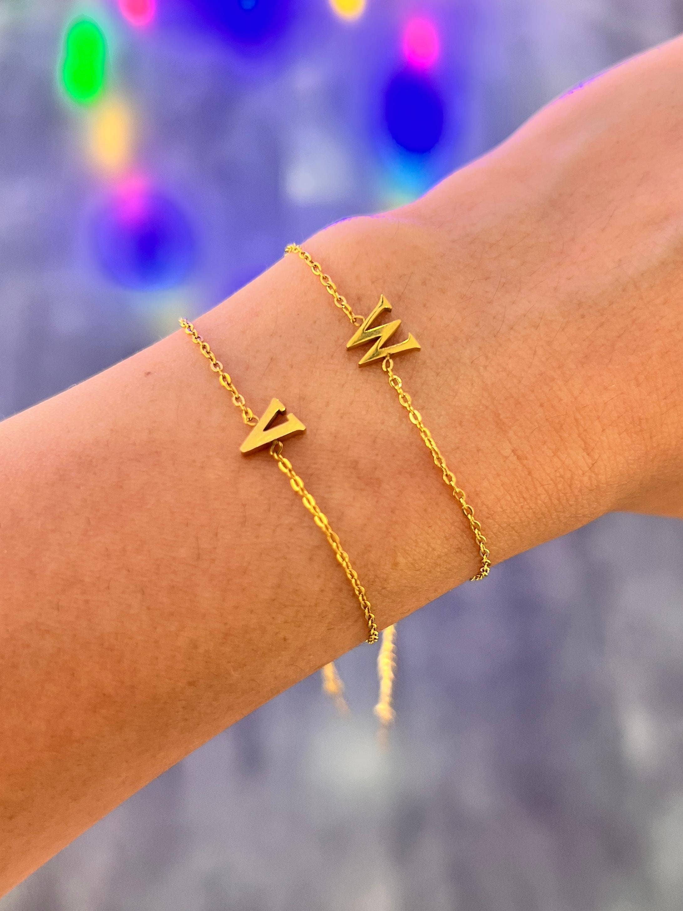 Cassette Barcelona - Wholesale Charm/Dangle Bracelet - Minimal Stainless Steel Initial Bracelet25