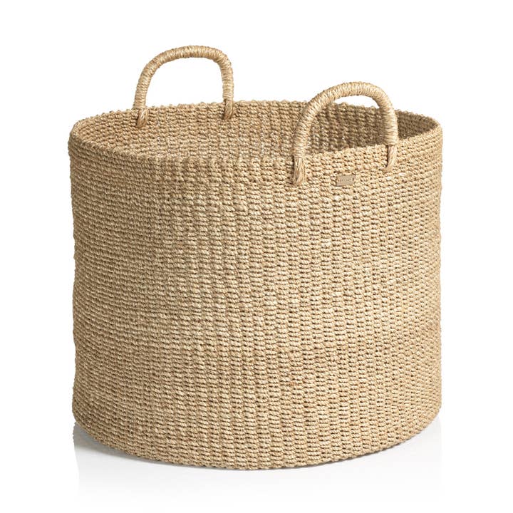 Camille ronde mand van Abaca voor wholesale door Zodax