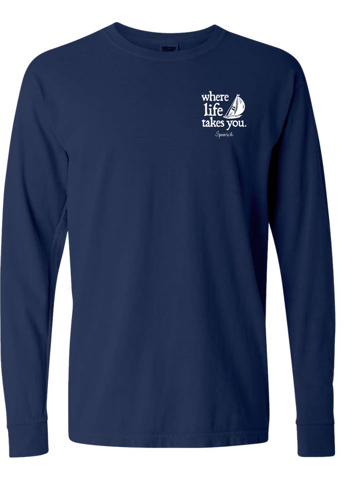 The Buffalo Works - Wholesale Screen Printed T-Shirt - Unisex - Betsy Frost Custom Destination Unisex Long Sleeve T-shirt0