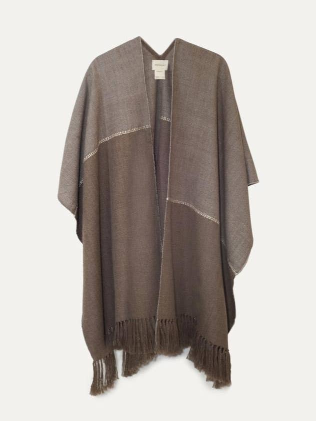 Guillermina 04 - Poncho 100% baby alpaca por atacado de MAMAKAY