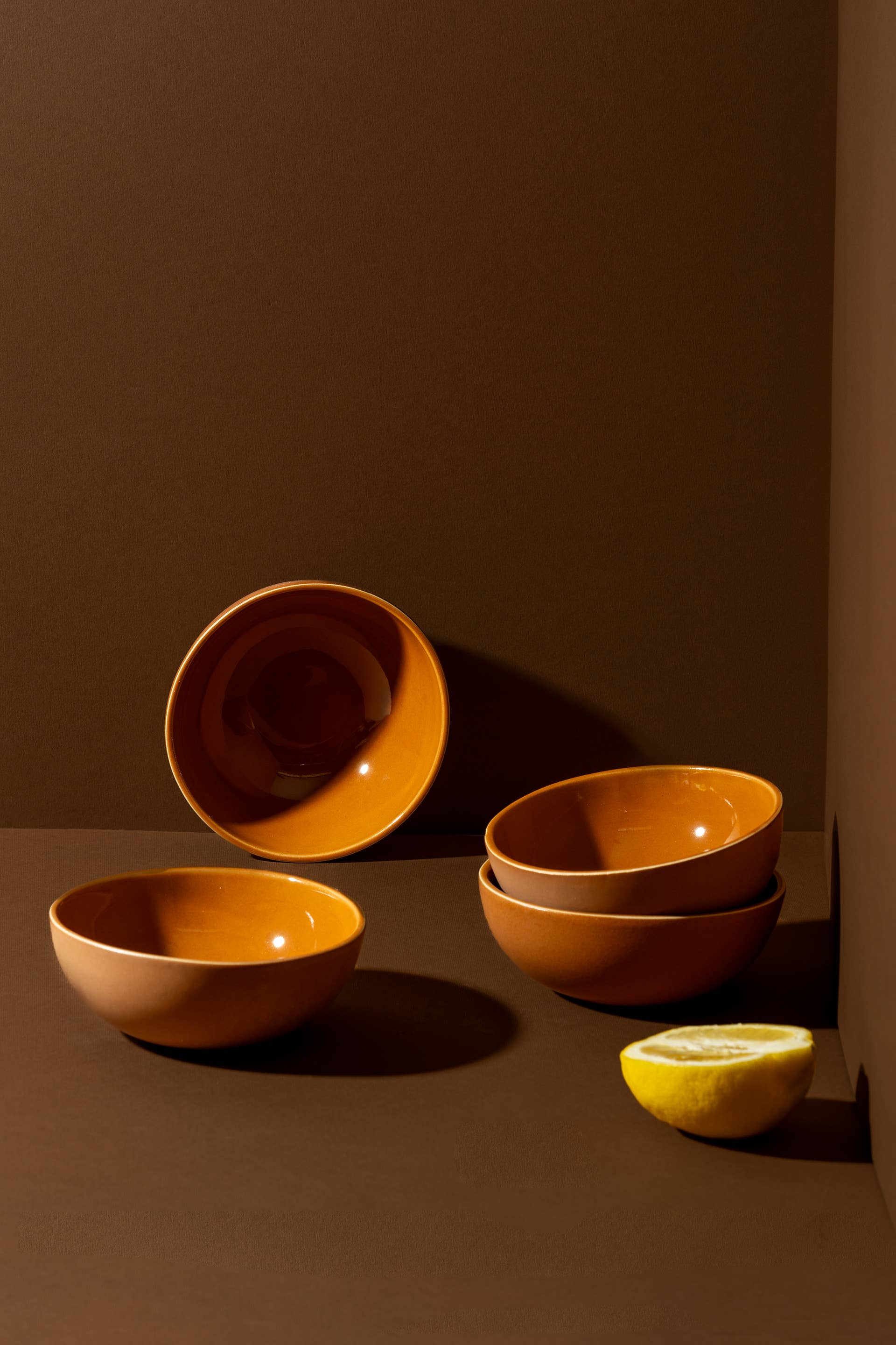 GHARYAN Stoneware & Olive Wood Tableware | Ships from USA - Wholesale Bowl - Handmade Stoneware Cereal Bowl | Dadasi 10 oz3