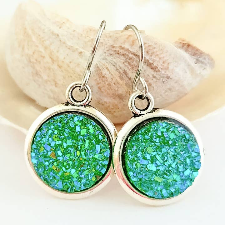 Pendientes de imitación de drusa, pendientes de verano para venta al por mayor de Piccadilly Pendants