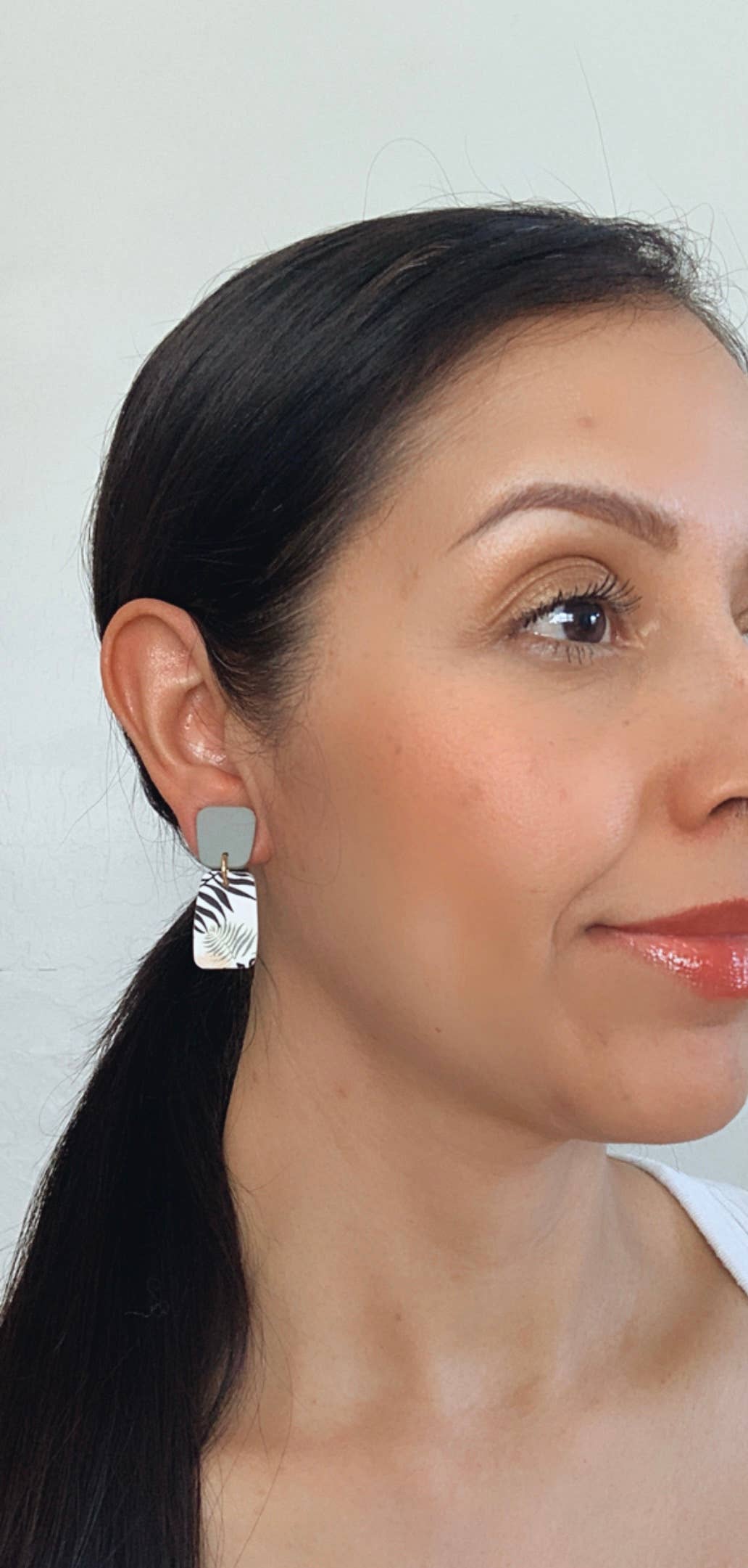Lotus of clay - Wholesale Dangle Earrings - Palm leaf handmade clay Earrings2