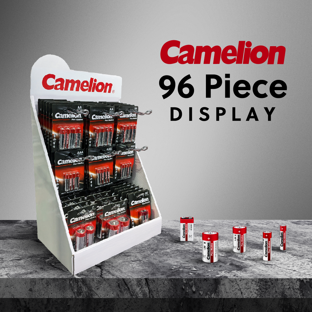 Camelion Battery - Vente Présentoir – papeterie et articles fantaisie - Camelion Plus Alkaline 96 pcs. Présentoir de piles3