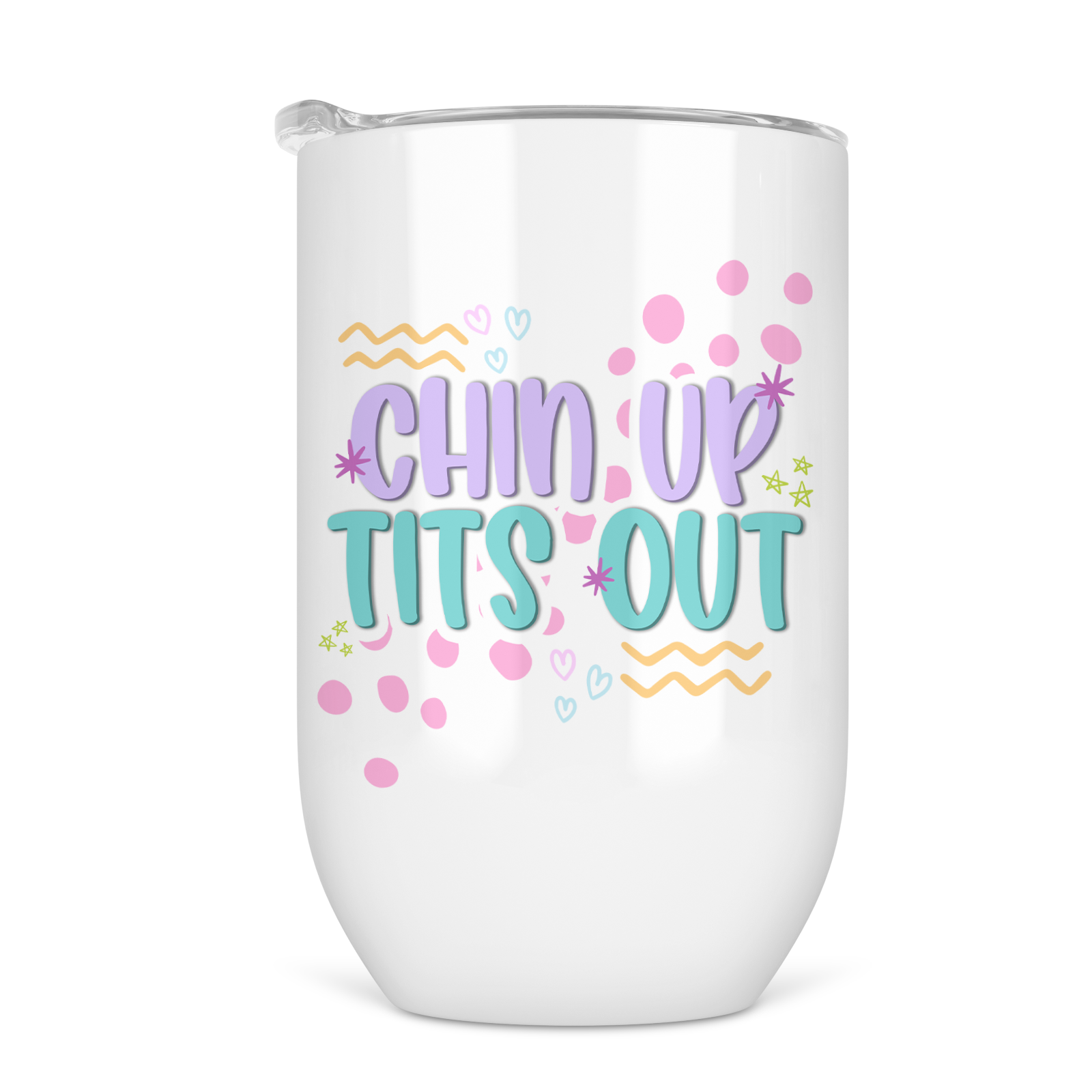 tcbco - Venta al por mayor Vaso termo - Vaso de vino Chin Up Tits Out de 12 onzas0